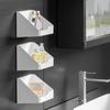 Practical Storage Rack Wall Mounted Case Bathroom Kitchen Organizer Container Bedroom Self Adhesive Space Saving Hanging Shelf