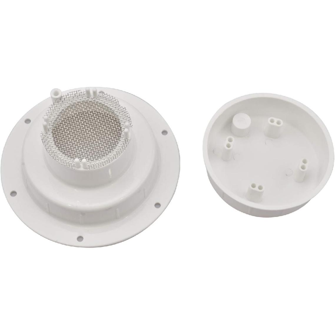 

RVMATE RV Vent Cap with Screen, RV Sewer Vent Cap for Roof, White RV Plumbing Cap Replacement for Camper Trailer Motorhome, Fits 1 to 2 3/8 Pipe kits with screen