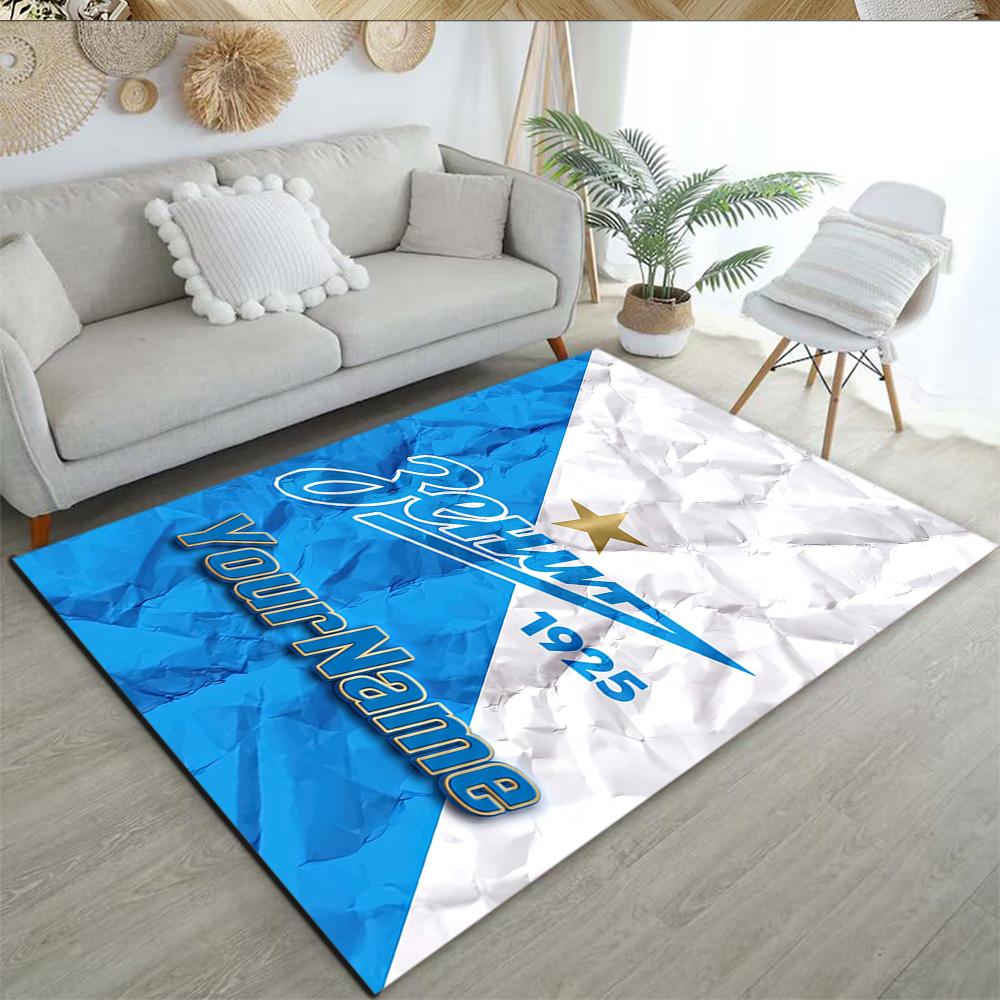 Fc Zenit Saint‑petersburg 55 Customizable Name Carpet Perfect for Game Room Dining Room Bedrooms Balcony Antislip Carpet Anime Office Decor