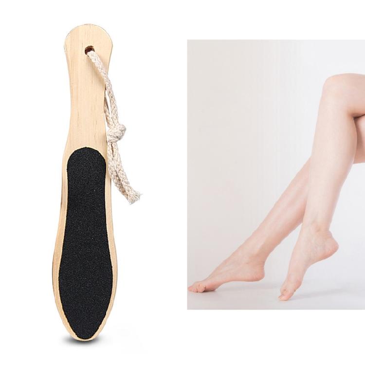 Double Sided Pine Wood Foot File Coarse Fine Grit Natural Pedicure Tool For Effective Heel Toe Exfoliation Care