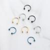 Stainless Steel Lip Nipple Eyebrow Lobe Rings Horseshoe Ear Piercings Nose Septum Ring Hip Hop