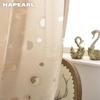 1 Stück NAPEARL Eleganter Blumen Jacquard Tüllvorhang für Schlafzimmer Wohnzimmer Fenster Heimdekoration
