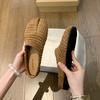 2025 Summer New Women Slipper Fashion Split Toe Slip On Ladies Casual Mules Shoes Soft Flat Heel Outdoor Dress Slides
