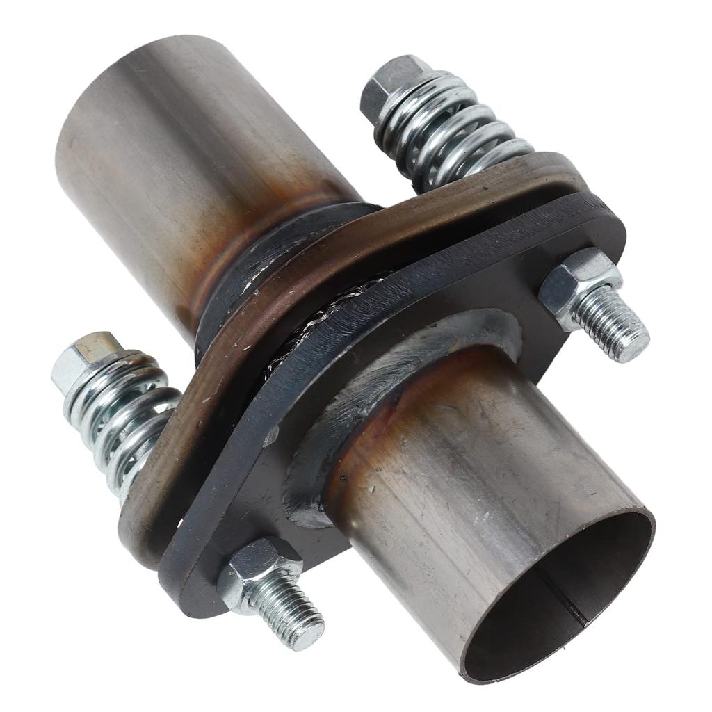 2 PCS Exhaust Spherical Joint Repair Flange Spring Bolt Kit Welding Stainless Steel Muffler Repair Flange Spring Bolt Tool