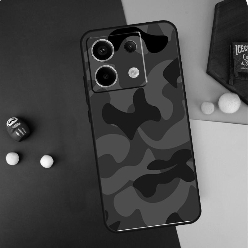 Black Night Camo Camouflage Case For Redmi Note 12 13 Pro Plus 9 10 11 9S 10S 11S 12S Cover For Redmi 12 9C 10C 12C 13C