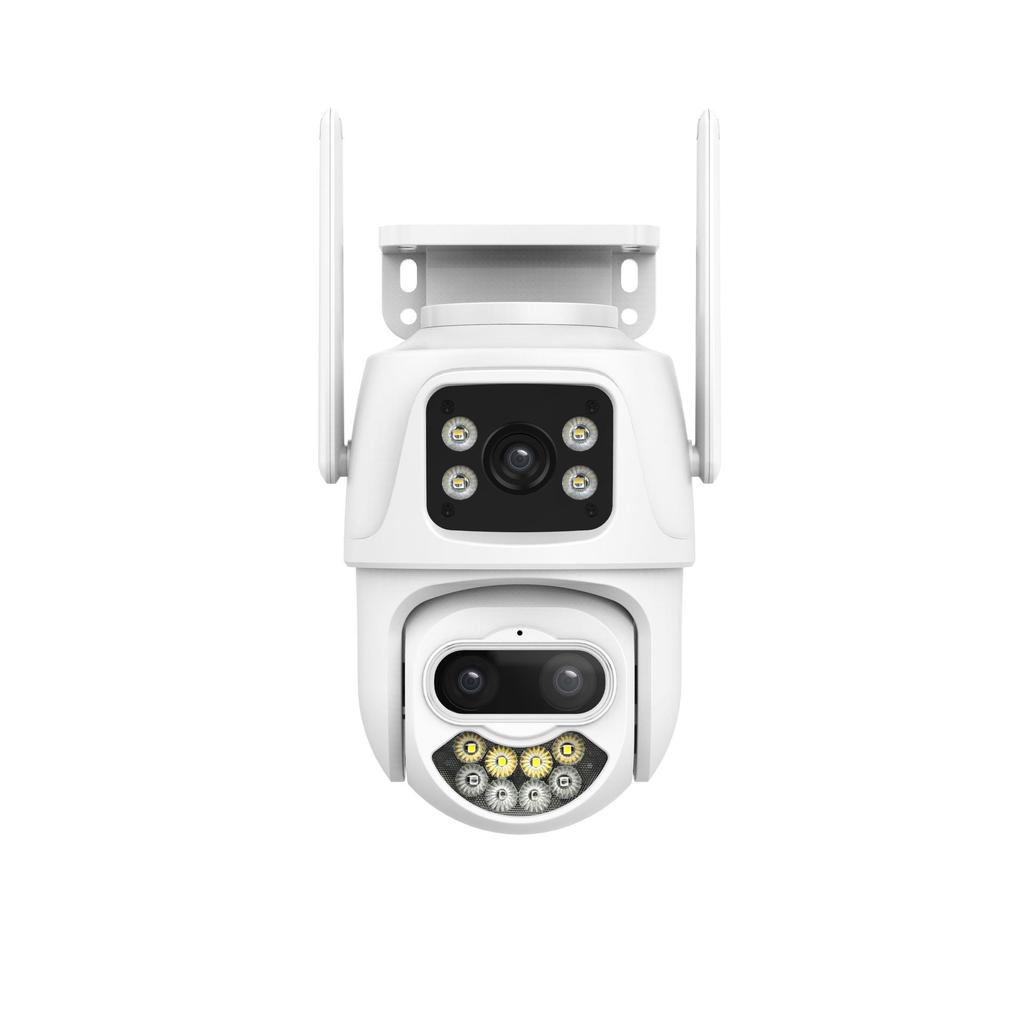 Icsee 9MP Dual-Screen PTZ Wireless Three-Lens HD Surveillance Camera