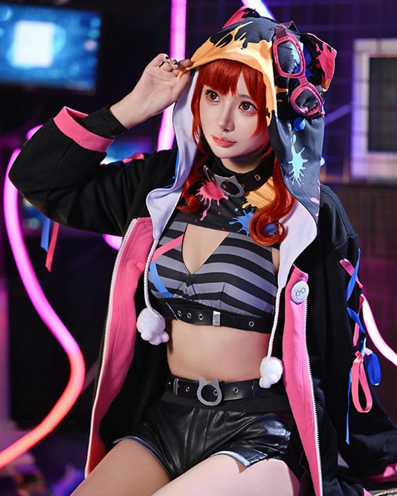 VTuber Nekota Tsuna Cosplay Halloween Cat Costume [Milky Time] (Outfit)