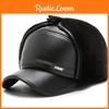 Beat Warm Letter Cap Pu Leather Outdoor Windproof Breathable Protection Sun