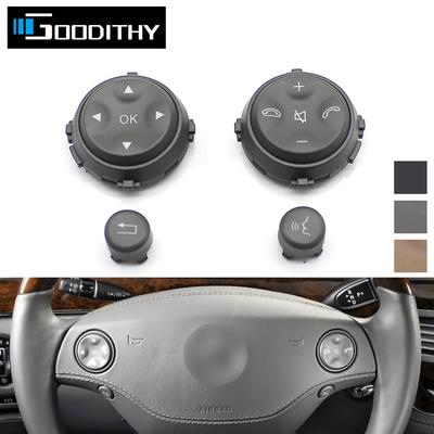 Mercedes Benz W221 W216 S CL SINIFI S280 S300 2006-2009 için Çok Fonksiyonlu Direksiyon Anahtar Çekme Düğmeleri Kiti Yedek Parça