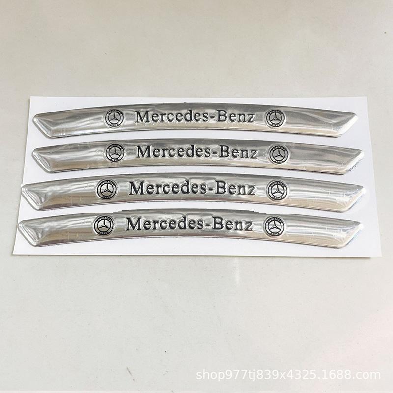 GLC GLB 4pcs AMG Emblem Car Wheel Sticker Rims Cover Decal Accessories For  Mercedes Benz Brabus Smart Maybach W204 GLC CLA W20