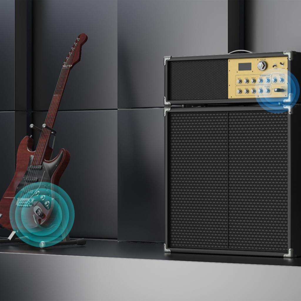 2.4G Wireless Guitar Audio Transmitter Receiver with Precise Sound Guitar Wireless Transmission System for Electric Guitar Bass