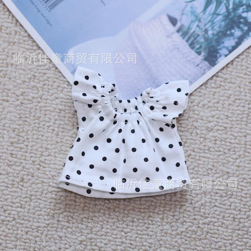 Labubu Doll Clothing Headmaster Dog Floral Dress 17cm Plush Doll Clothing Accessories Labubu I II Idol Doll Sitting Party