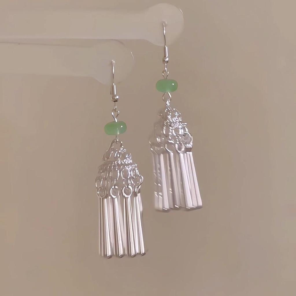 Retro Ethnic Crystal Tassel Earrings: Elegant Water Drop Design for Women
