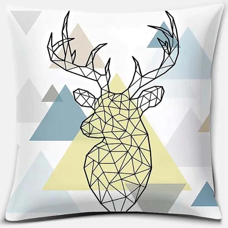 Christmas Themed Pillowcases Car Accessories Office Santa Claus Living Room Sofa Home Pillowcases