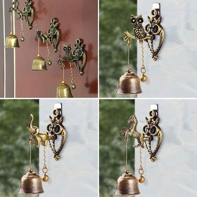 Loja de Entrada Sino de Vento Para Quarto Jardim Boa Sorte Batente Sino de Metal Porta Porteiro Campainha da Porta