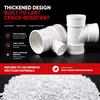 Corrosion-Resistant 3-Way Drainage Pipe Fittings White Drain Pipe Joint  Pipeline Accessories