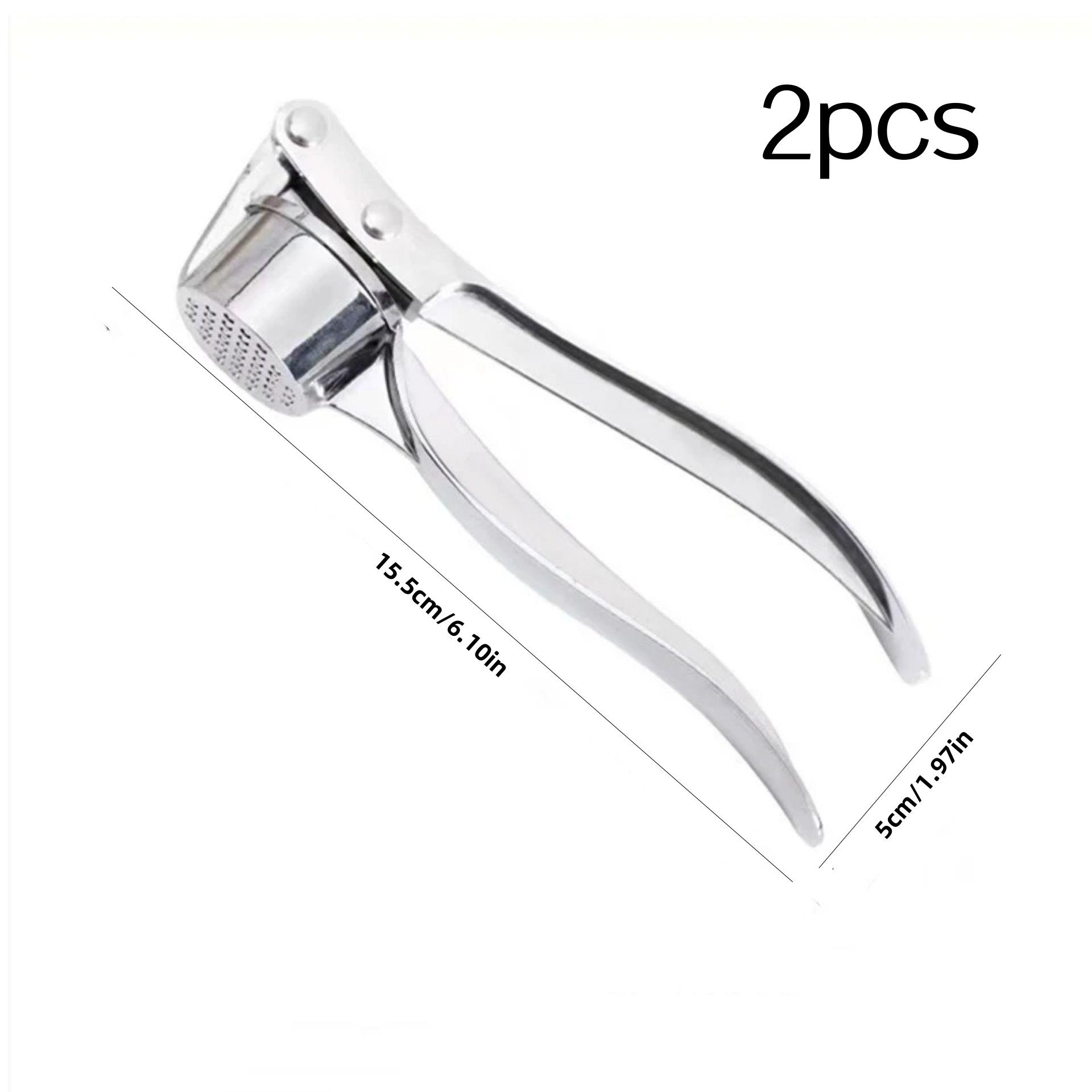 2Pcs Garlic Press Kitchen Tool Multifunctional Manual Garlic Masher Household Garlic Peeling Gadget