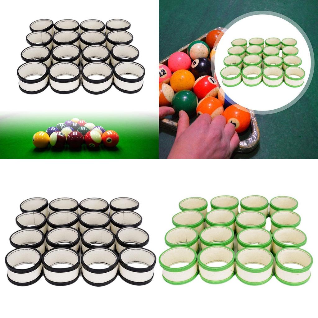 16Pcs Cleaner Felt Quiet Long Service Life for Table Ball Machine Efficient Replacement Billiard Ball Cleaning Machine Wool Ring