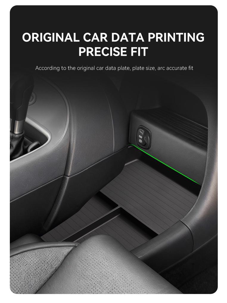 Compatible with 26 Hyundai Palisade Models: Center Console Lower Storage Box Interior Trim Accessories.