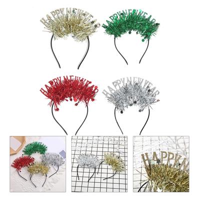 Christmas Headwear Headband Photo Props Party Cosplay Costumes Colorful Dancing Party 2024 Headband New Year Party