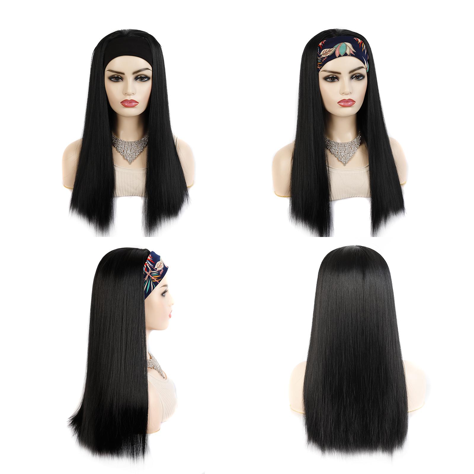 

Синтетичний перук на пов язці Медовий блонд Пряме волосся Перуки з пов язкою Вечірка Щоденне використання Швидке перевдягання