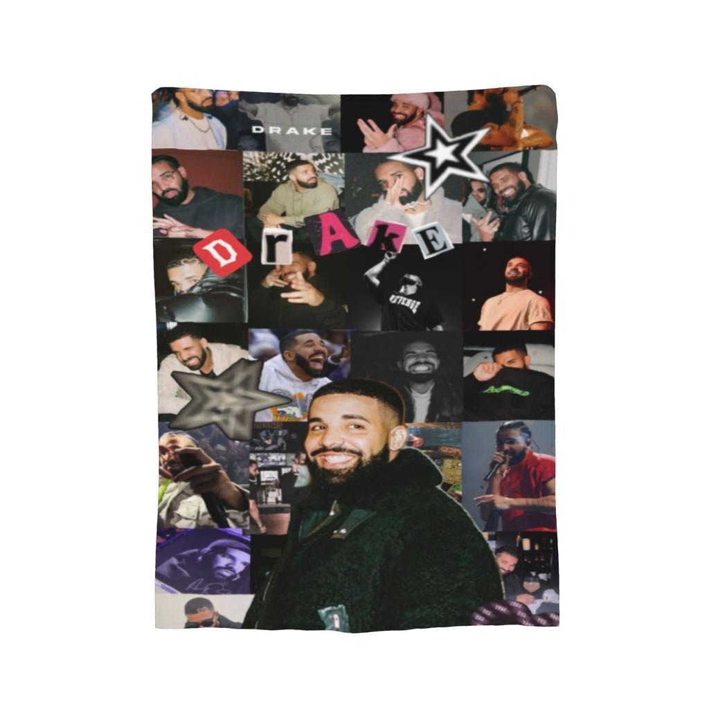 Comfortable Drakes Iceman Album Blanket Stuff Bedding Decorative Throw Blankets Lightweight Thin Fleece for Travel