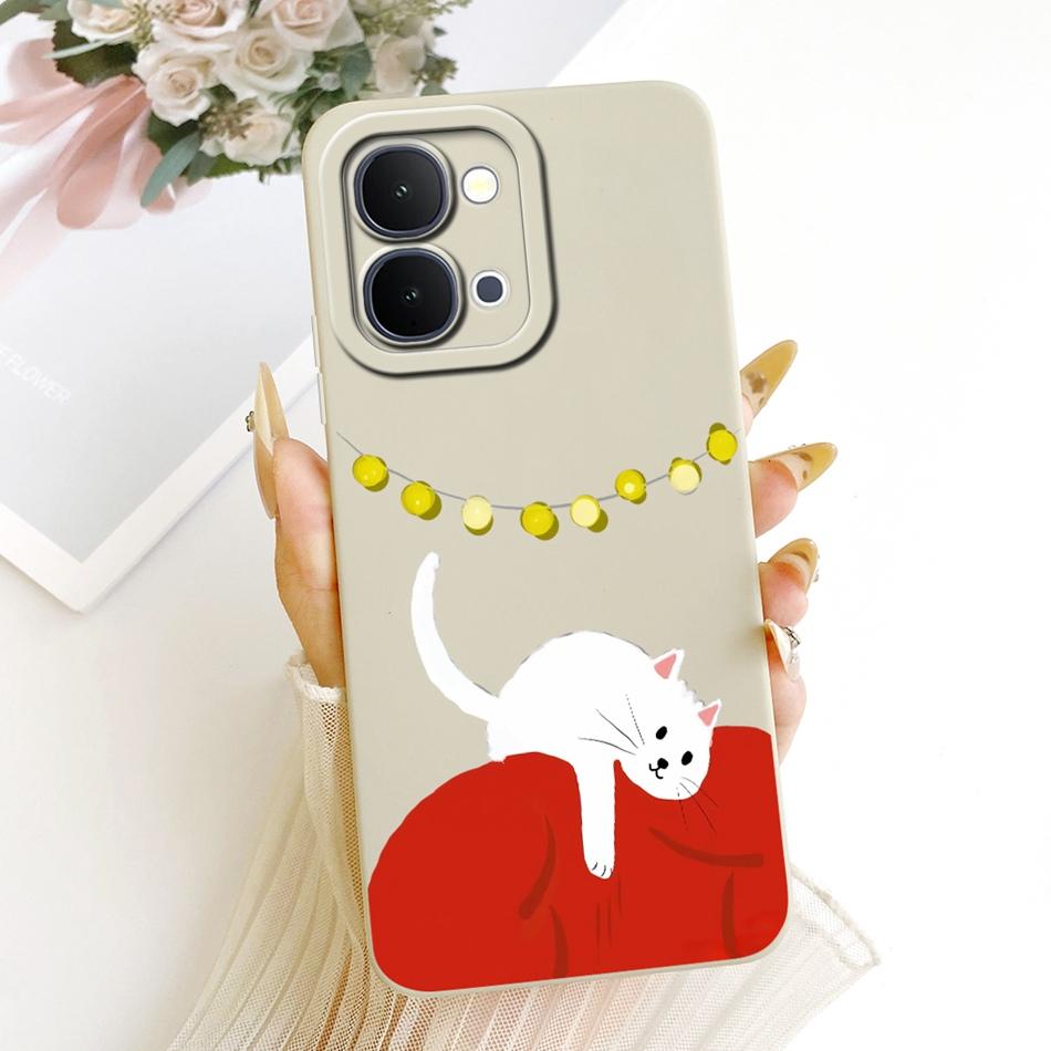 For Vivo Y31d Y51 Pro Y500i Cute Cat Flower Cartoon Phone Case For Vivo Y31D Y51Pro Y500i Soft Silicone Covers Bumpers