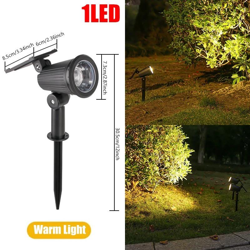 Outdoor LED Solar Spotlight Light 9LEDs Brightness Adjustable Spot Light IP65 Waterproof Garden Backyard Lawn Light Decotation