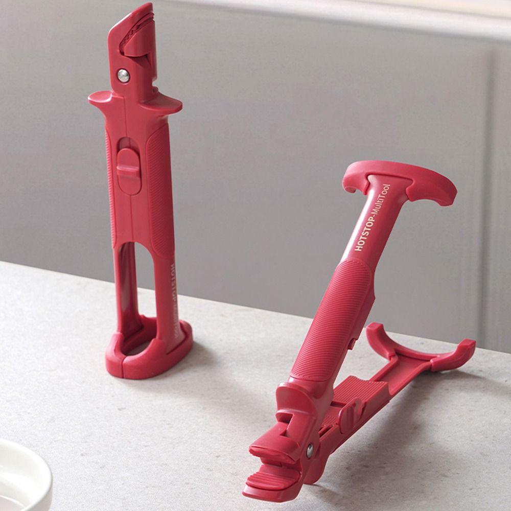 Non-slip Kitchen Bowl Clip 2in1 Anti Scalding Holder Kitchen Bowl Dish Clip  Kitchen Gadget