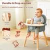 Wooden Building Block For Babies Music Percussion Game Newborn Education Mushroom House 5 in 1 Cartoon Animal Shape Matching Toy