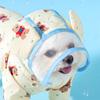 Puppy Waterproof Clothes Full Print Bear Pet Raincoat Four Legs All Inclusive Towing Poncho Teddy Outdoor Clothes