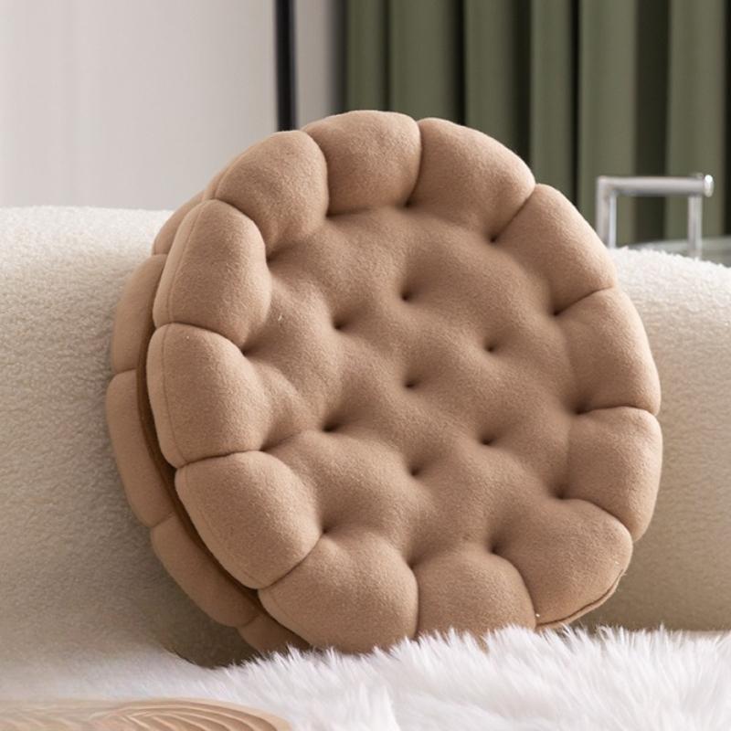Japanese Simulation Sandwich Biscuit Seat Cushion Tatami Mat Cute Creative Plush Throw Pillow Dormitory Bedside Cushion