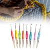 8Pcs Ergonomic Crochet Hook for Beginner Crochet Hobbyist Weaving Crocheting Knitting Crochet Hook Needle 2.5mm-6mm