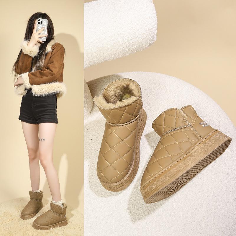 Autumn and Winter Plush Casual Thick Soled Snow Boots for Women