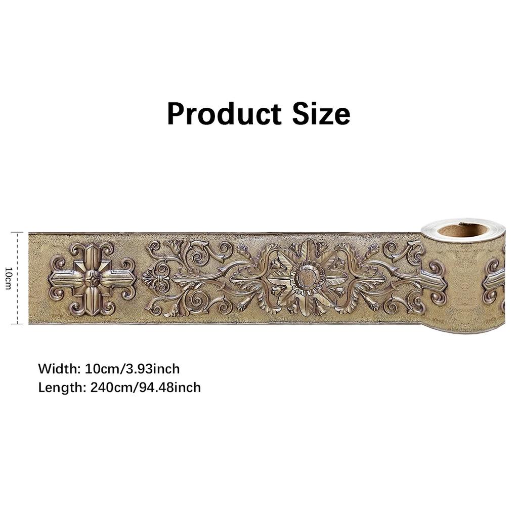 Eco-Friendly PVC Wall Panels, Peel & Stick Baseboard Trim, Decorative Skirting for Home Interior, Non-Toxic DIY Decor Art