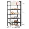 Black Elevated Shoe Rack Small  Simple Multi-layer Shoe Cabinet Home Entrance Rental Housing Dormitory Storage Rack