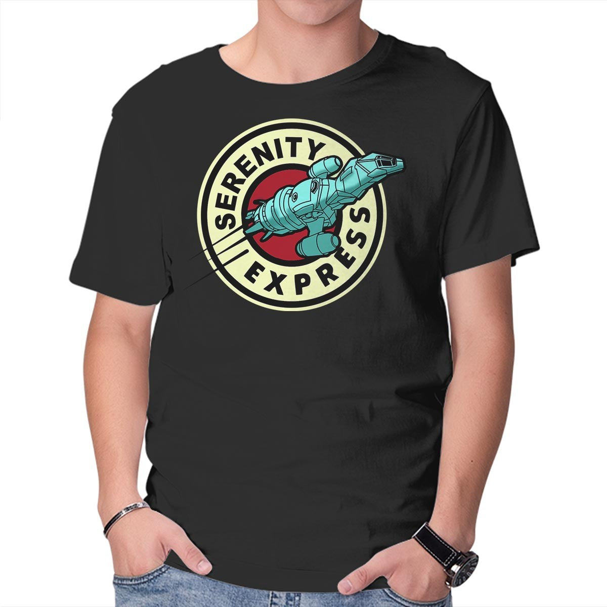 Unisex Crew Neck T-Shirt Express Through The Verse Graphic Short Sleeve Casual Tee M
