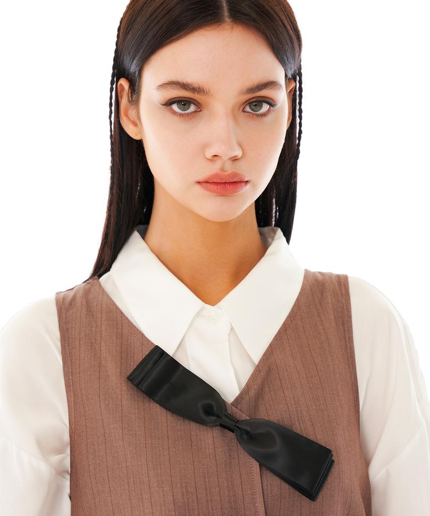 OTHER-worldly Ribbon Vest Dress [Brown]