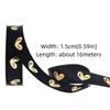 1,5 cm * 16 Meter Valentinstags-Serienband Klassisches Liebe-Aufdruck Goldgeprägtes Herzband Festliche Atmosphäre Band