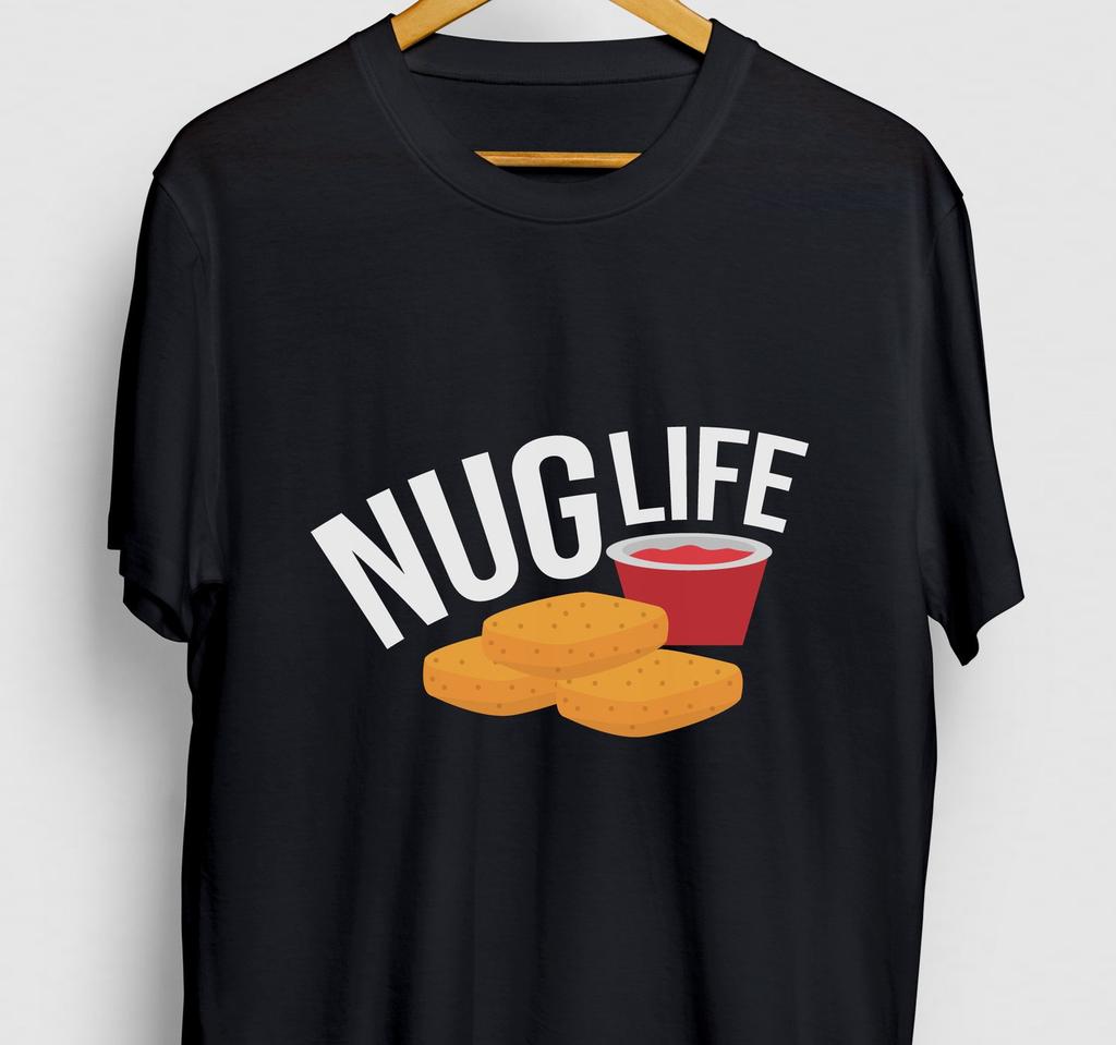 Nug Life Chicken Nugget Shirt: Funny Foodie Tee