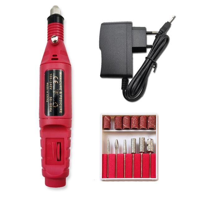 Electric Manicure Manchine Professional Nail Drill Machine Kit EU Plug Nail File Manicure Pedicure Nail Art Nail Polishing Tool