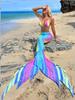2025 Mermaid Tail Swimsuit Set: European & American Style, Adult Sexy Bikini for Parties