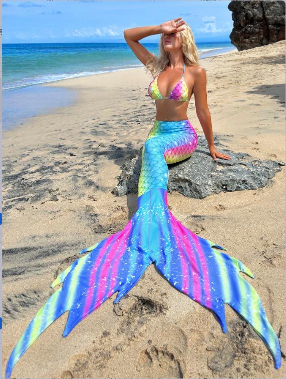 2025 Mermaid Tail Swimsuit Set: European & American Style, Adult Sexy Bikini for Parties