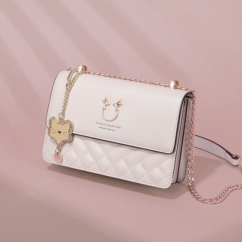 Bags Women's Autumn and Winter New Messenger Bags Light Luxury High-end Chain Small Square Bags Fashion Shoulder Bags