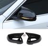 Glossy Black Car Side Rear View Door Mirror Cover Trim For BMW X1 U11 U12 +