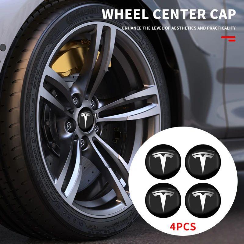 ALA1 56mm Tesla Wheel Center Caps 4Pcs Set - Original Style Hub Covers for Model 3 Y X S Auto Parts