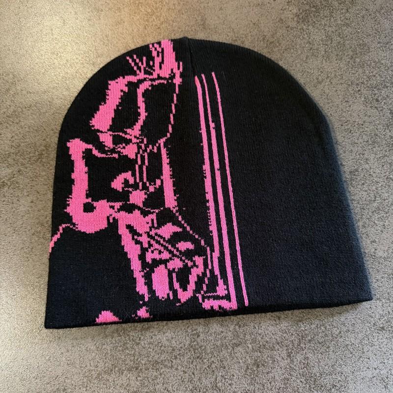 Jacquard Knit Beanie Streetwear Hip Hop Warm Unisex Winter Hat With Ear Protection