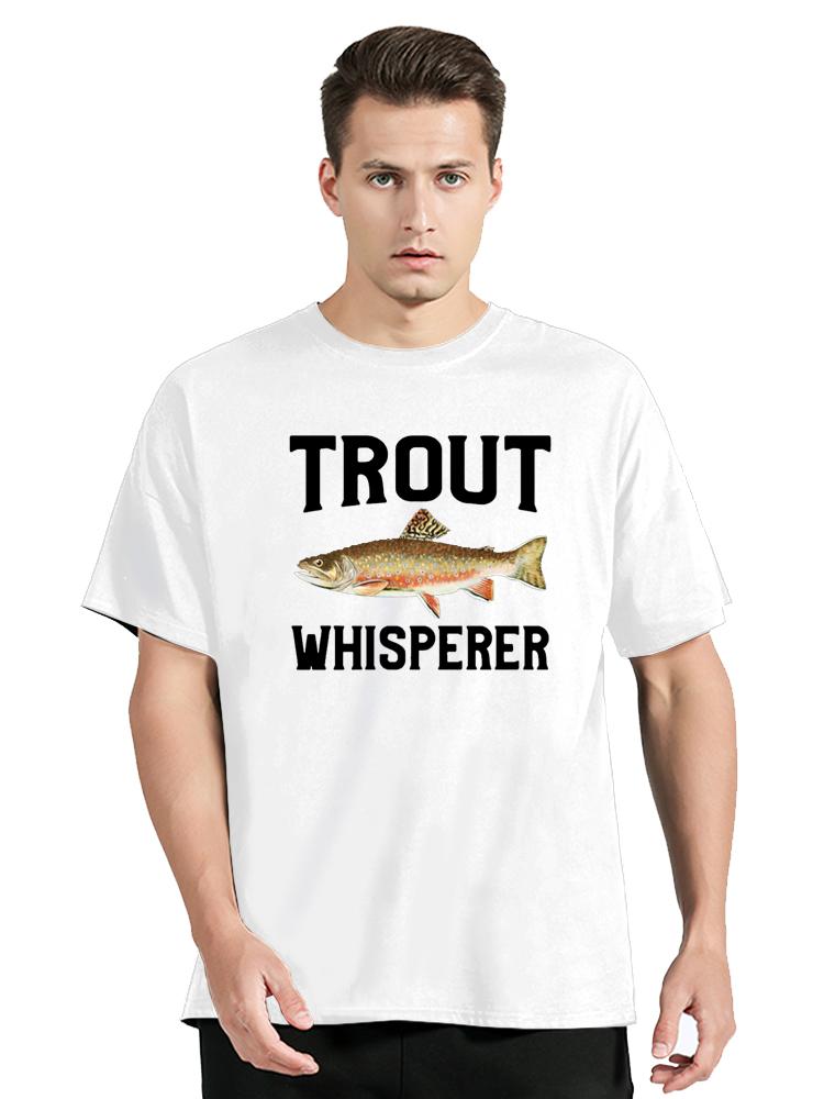 Unisex Tshirts Trout Fishing Steelhead Rainbow Trout Whisperer Gift Cotton Tee Shirt Fisherunisex Lake Time T Shirt Gift Clothes