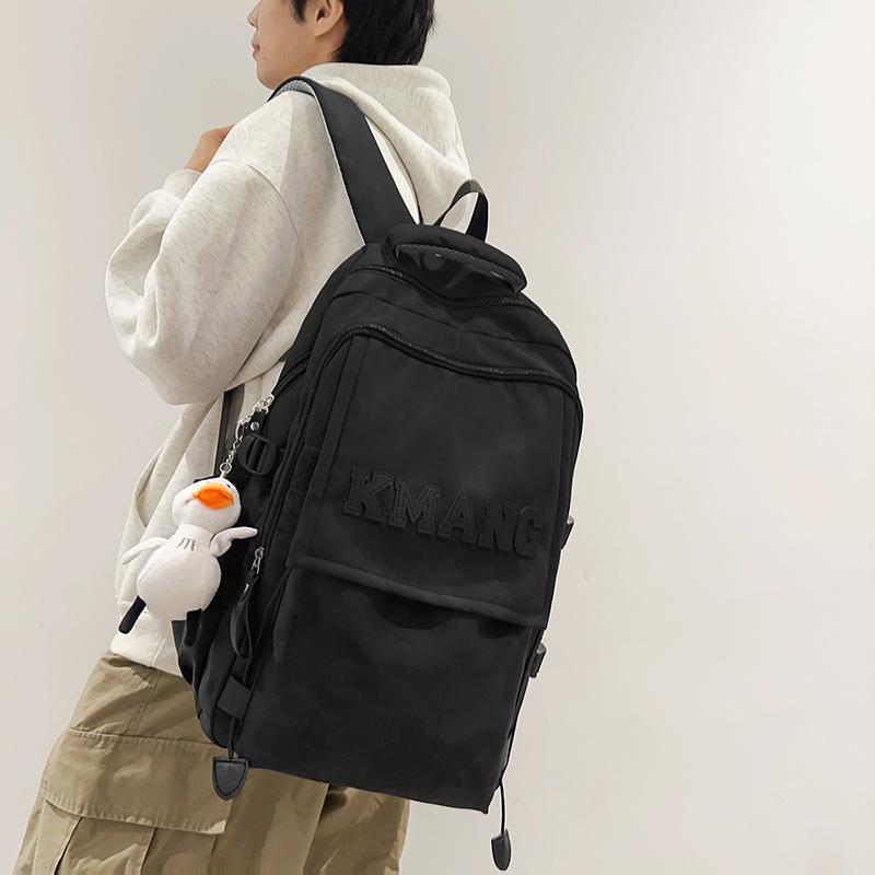 School bag female junior high school student male high school ins trendy cool multi-layer backpack college student burden reduction travel backpack