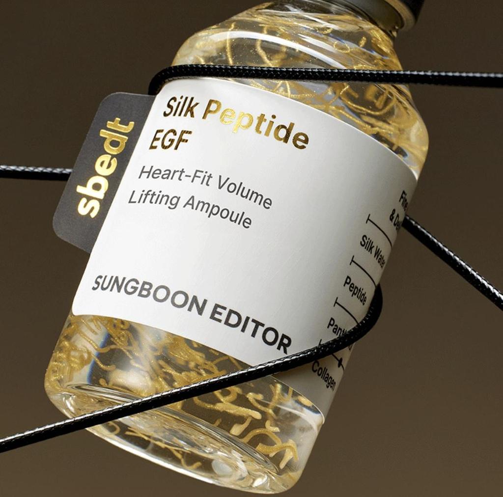 SUNGBOON EDITOR Seidenpeptid EGF Herz-Passform Volumen Lifting Ampulle Straffendes & Anti-Aging Serum 40ml x2